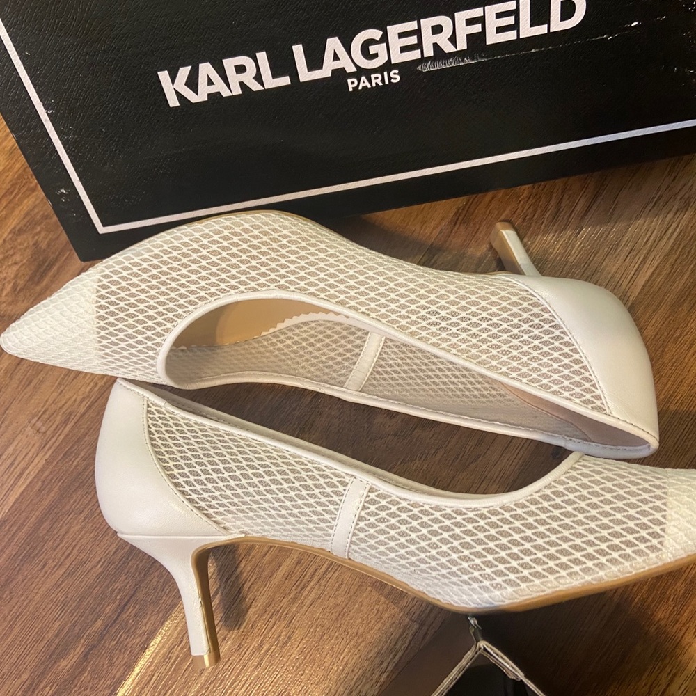 Karl Larerfeld Paris Razi Kitten Heel Pump 8.5